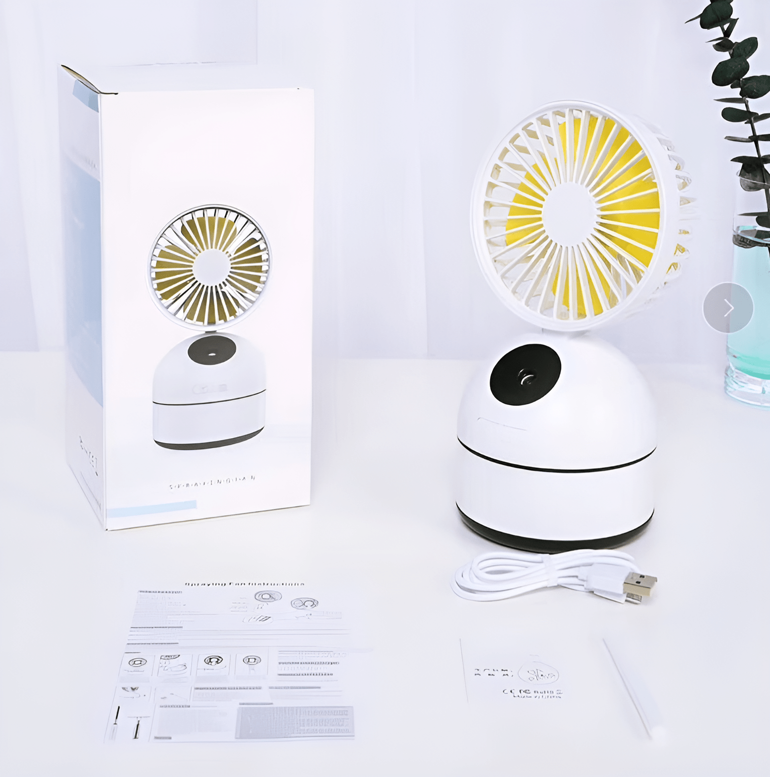 Glacient USB 2 - in - 1 Fan Humidifer - Glacient Fans